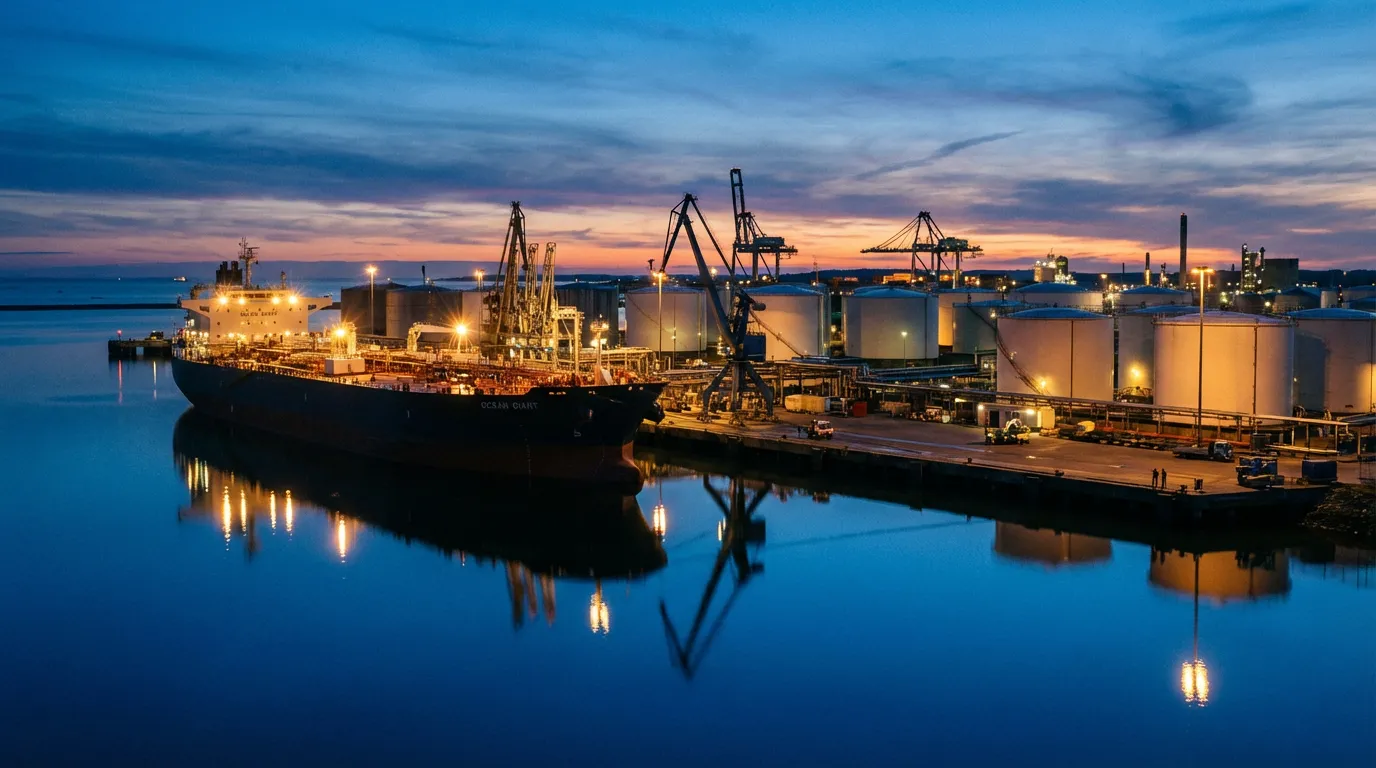 Oil storage terminal facility